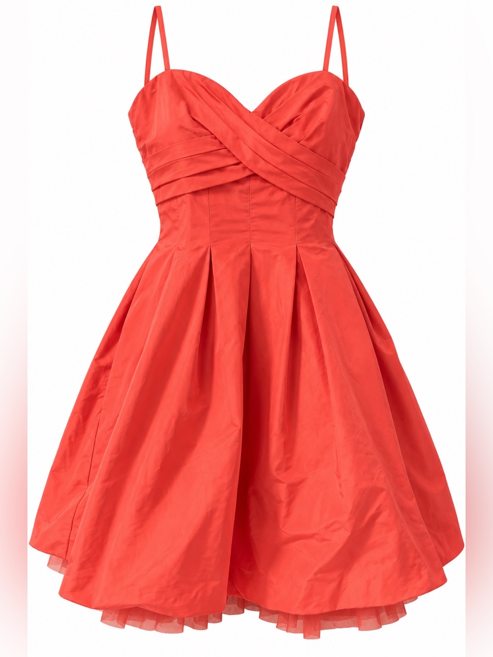 BCBG Max Azria Coral Fit & Flare Cocktail Dress Size 8 Wedding Prom (M)